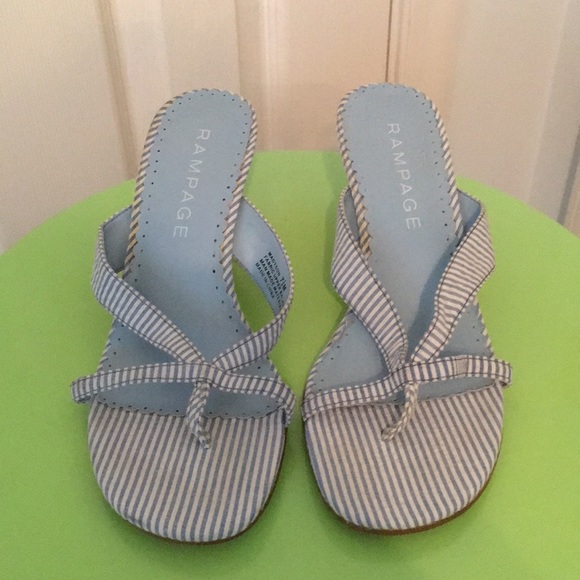 Rampage nautical two tone stripe Madyson sandal. - Picture 2 of 6